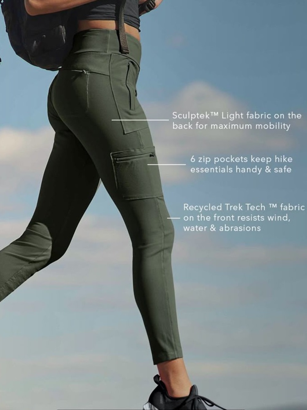 Athleta Headlands Hybrid Cargo Tight